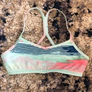 Ivivva Striped Y-back Sports Bra Girls